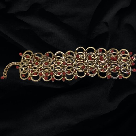 JEWELRY BUNDLE -- 17 Pieces, Necklaces, Cuffs, Bracelets, Hoop Earrings, Rings - Picture 12 of 16